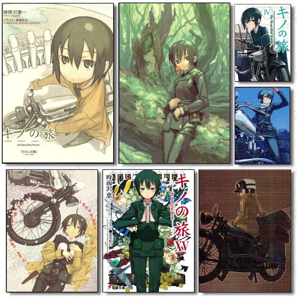Anime Kino's J-Journey Poster Art Sticky Wall Waterproof Home Living Room Bedroom Bar Aesthetic Decoration
