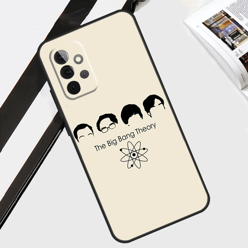 بازينغا نظرية الانفجار الكبير التلفزيون حقيبة لهاتف سامسونج غالاكسي A54 A34 A14 A56 A36 A26 A16 A06 A12 A22 A32 A52 A13 A53 A15 A35 A55 #4