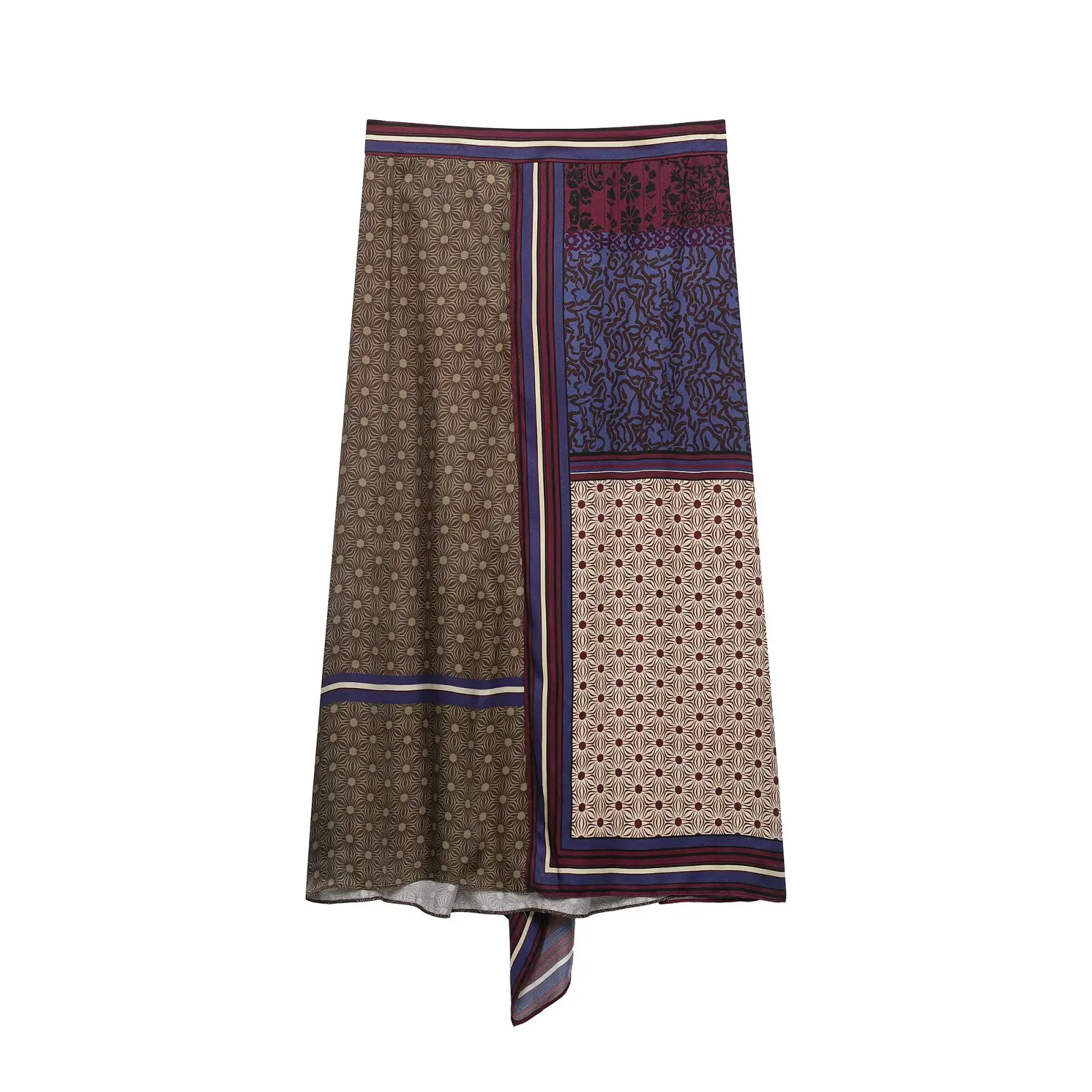 KLKXMYT Elegante, schicke bedruckte Sarong-Röcke, zweiteilige Sets für Damen 2026, Spleiß-Print-Shirt-Top-Anzüge, zweiteilige Outfits für Damen – Detail 12