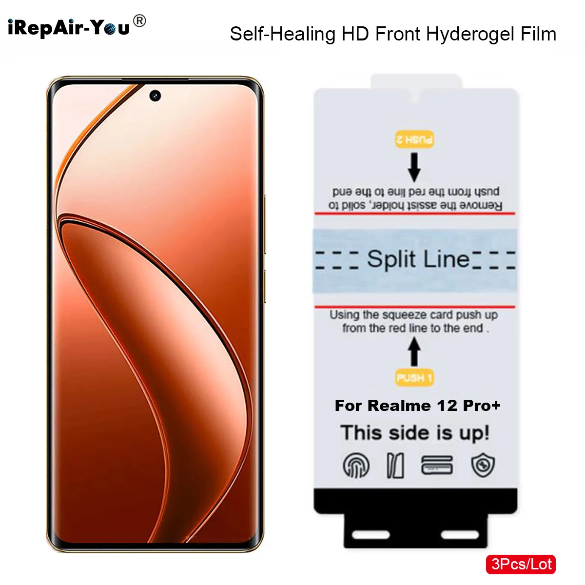 3PCS TPU Screen Protector For OPPO Find X7 Ultra 6 5 Pro Realme 12 Pro Plus Soft Front Hydrogel Film Case Friendly+Fix Tools