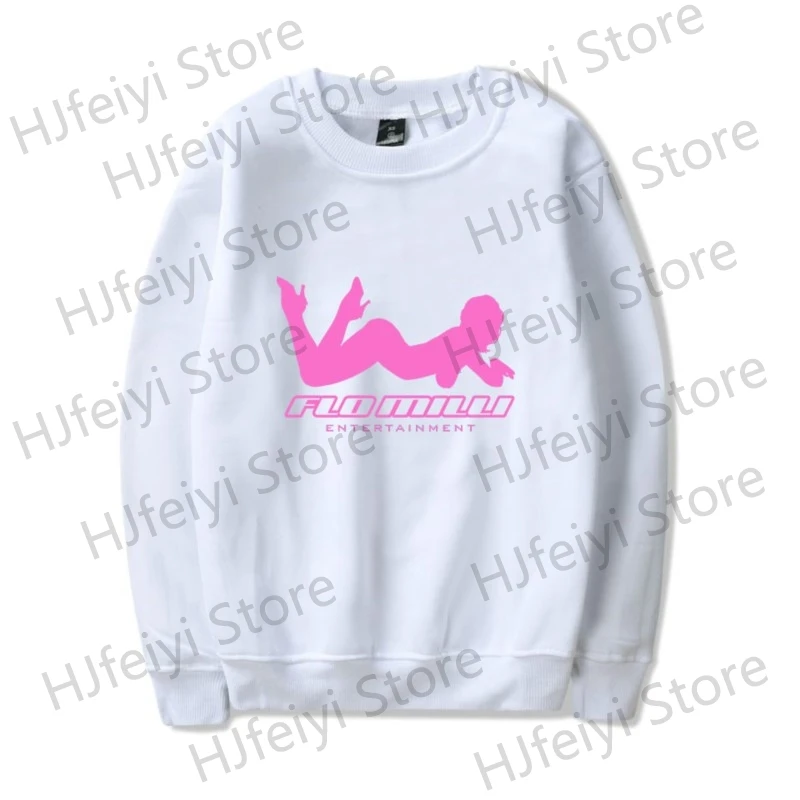 Flo Milli ENTERTAINMENT Long Sleeve Crewneck Sweatshirt Merch Winter For Women/Men Unisex O-neck Streetwear Hooded