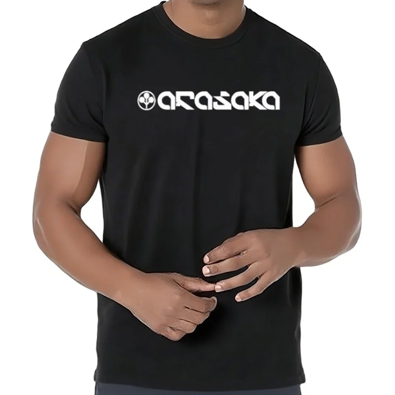 Arasaka Corporation empresa ficticia ciencia ficción camiseta hombre verano manga corta Camisetas de algodón Tops LH-300