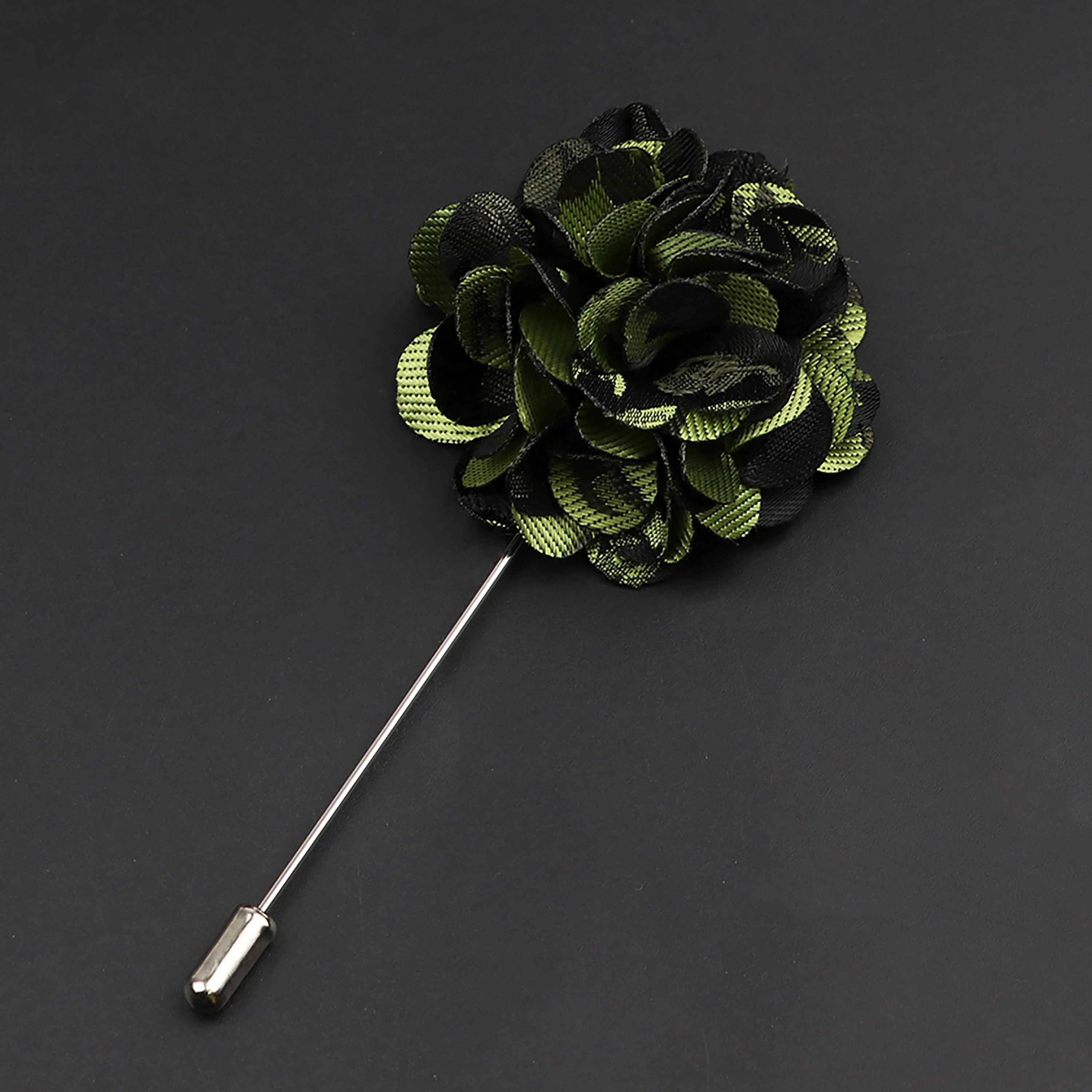 Men\'s Handmade Fabric Brooches Rose Floral Lapel Pin Matching Suit Shirt Clothes Accessory Fit Wedding Party Bussiness Gift