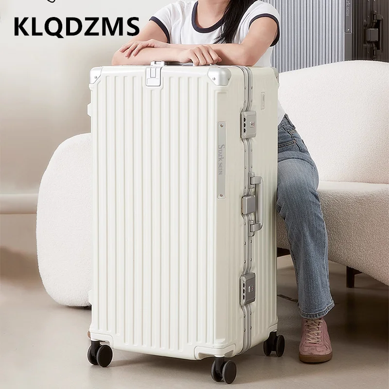 KLQDZMS Aluminum Frame Luggage 24