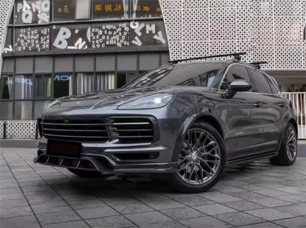 

Высококачественный передний бампер из углеродного волокна, задний диффузор, спойлер, боковая юбка, комплект кузова для Porsche Cayenne Sport Body Kit