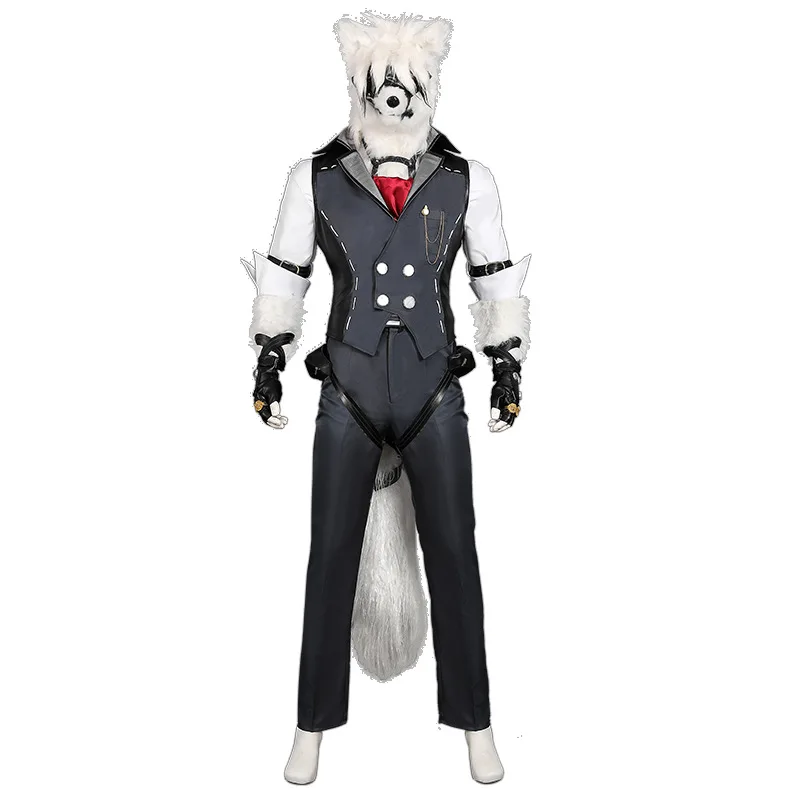 

Von Lycaon Furry Kigurumi Cos Outfits Fursuit Headgear Halloween Carnival Party For Men Game Zenless Zone Zero Cosplay Costume