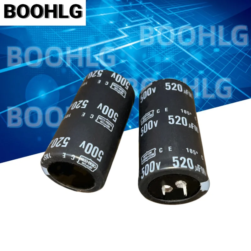 2PCS CE Aluminum Electrolytic Capacitor 500V 520UF 35X65mm Can Replace 500V 470UF Power Capacitor