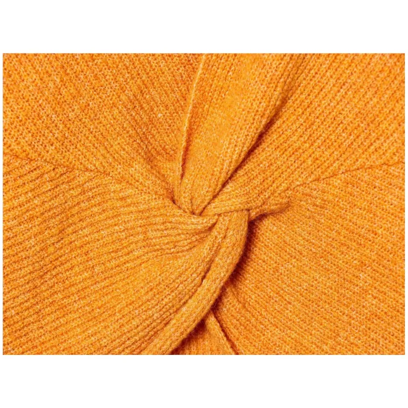 เสื้อสเวตเตอร์ถักสำหรับผู้หญิง สไตล์ลำลอง คอทรงโอ แขนยาว ดีไซน์ผูกโบว์ด้านหลัง เรียบง่าย ทันสมัย เหมาะสำหรับฤดูใบไม้ผลิและฤดูใบไม้ร่วง