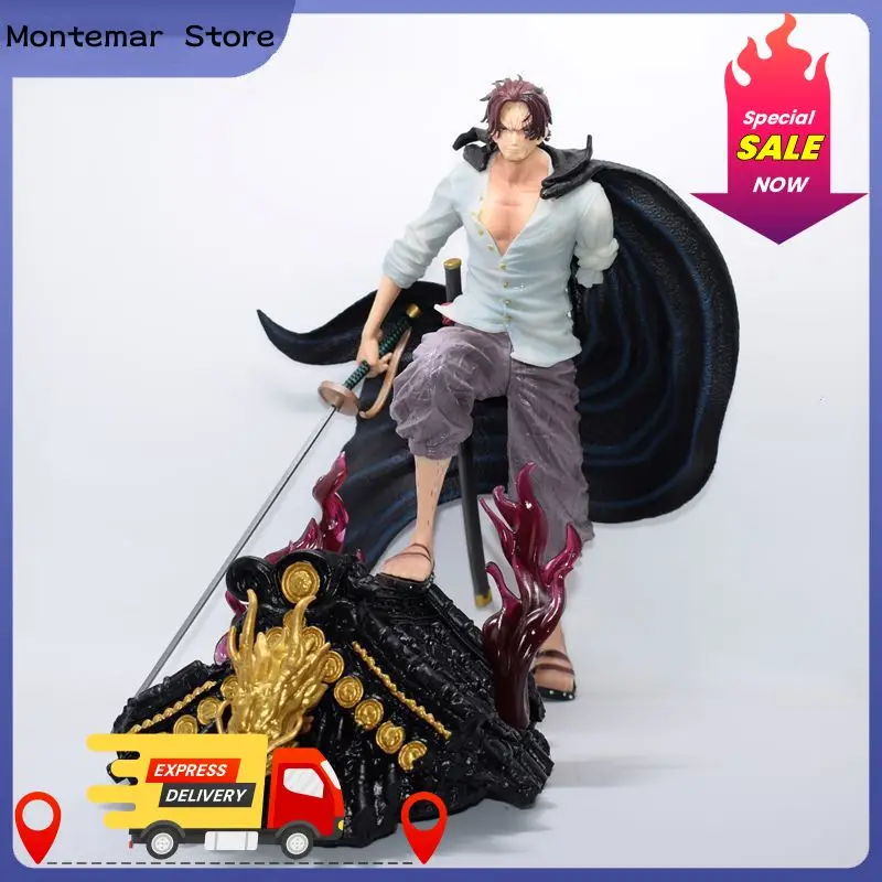 

Аниме цельная крыша с красными волосами, боевая фигурка, статуя, модель, коллекция украшений, украшение для рабочего стола, игрушки, подарки для мальчиков