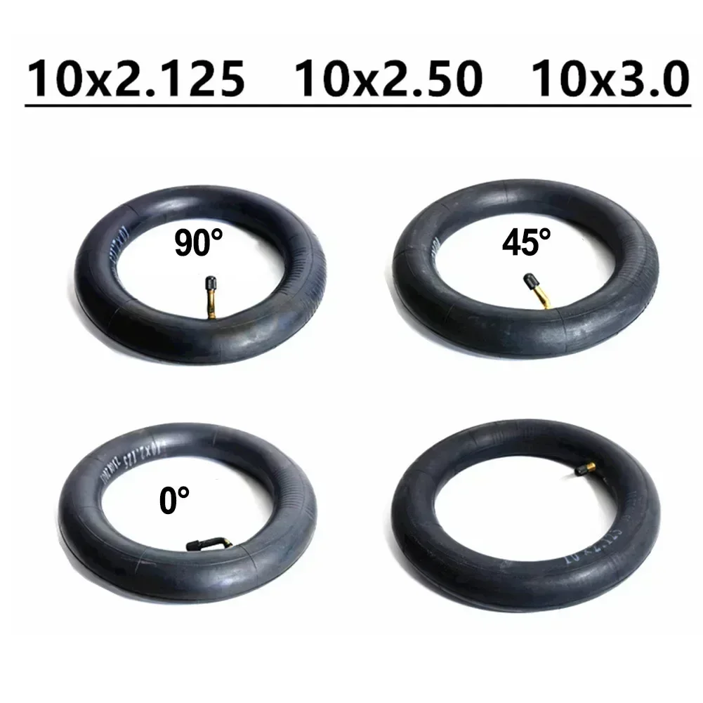 10 Inch 10x2.125 Inner Tube 10x2.50 For Segway F20/F25/F30/F40 Electric Scooter Inner Tube 90°/45°/0°/Straight Nozzle Optional