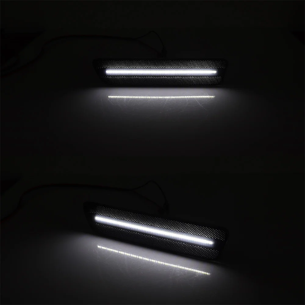 Car Rear Bumper Side Marker Parking Lights White / Red LED Fender Flare Lamps For Ford Mustang 2005 2006 2007 2008 2009 12V