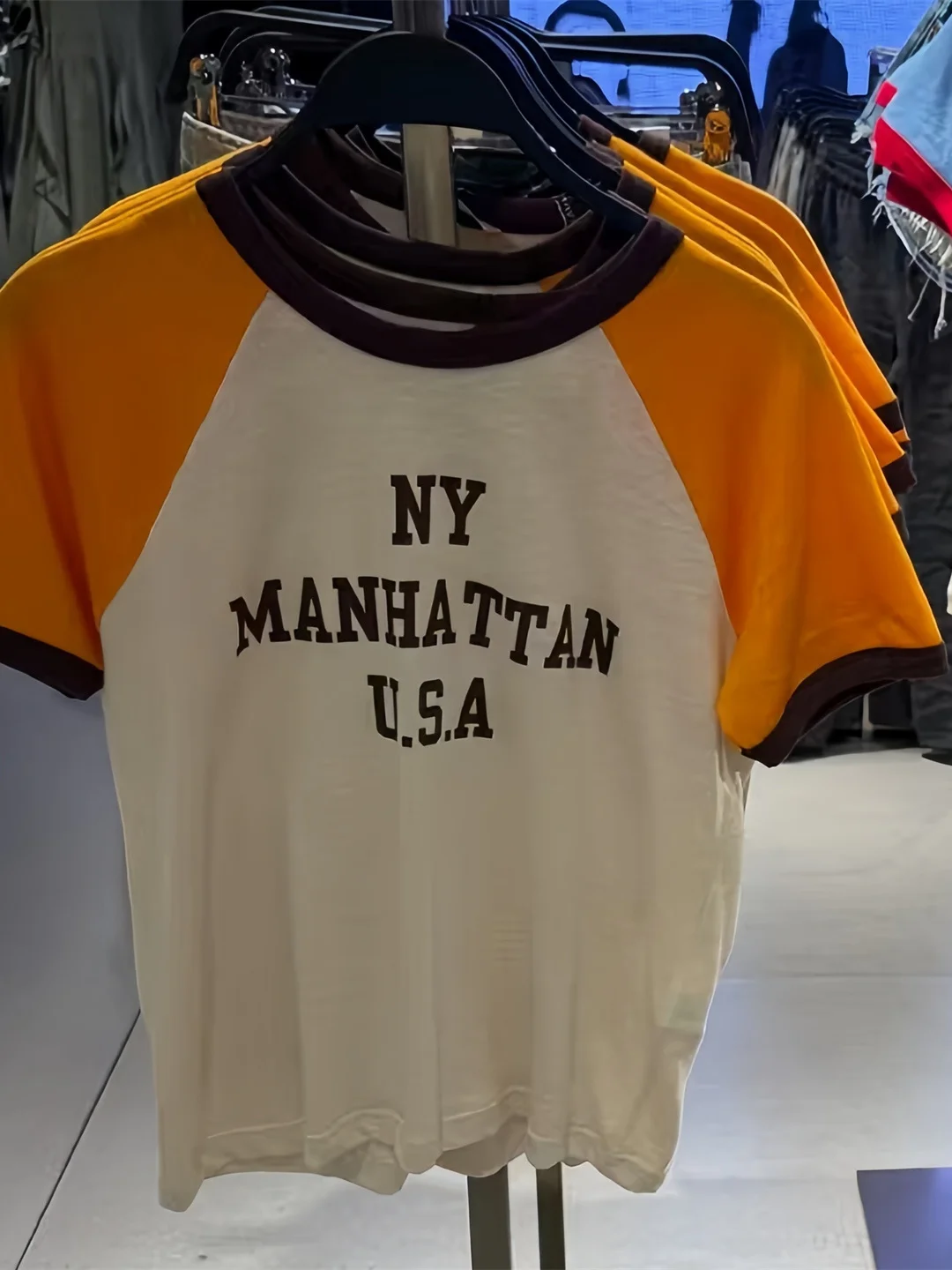 تي شيرت قطني غير رسمي للنساء ort Sve round Ne مطبوع مضلع الياقة المستديرة الخريف وصول جديد Faionable ort Sle