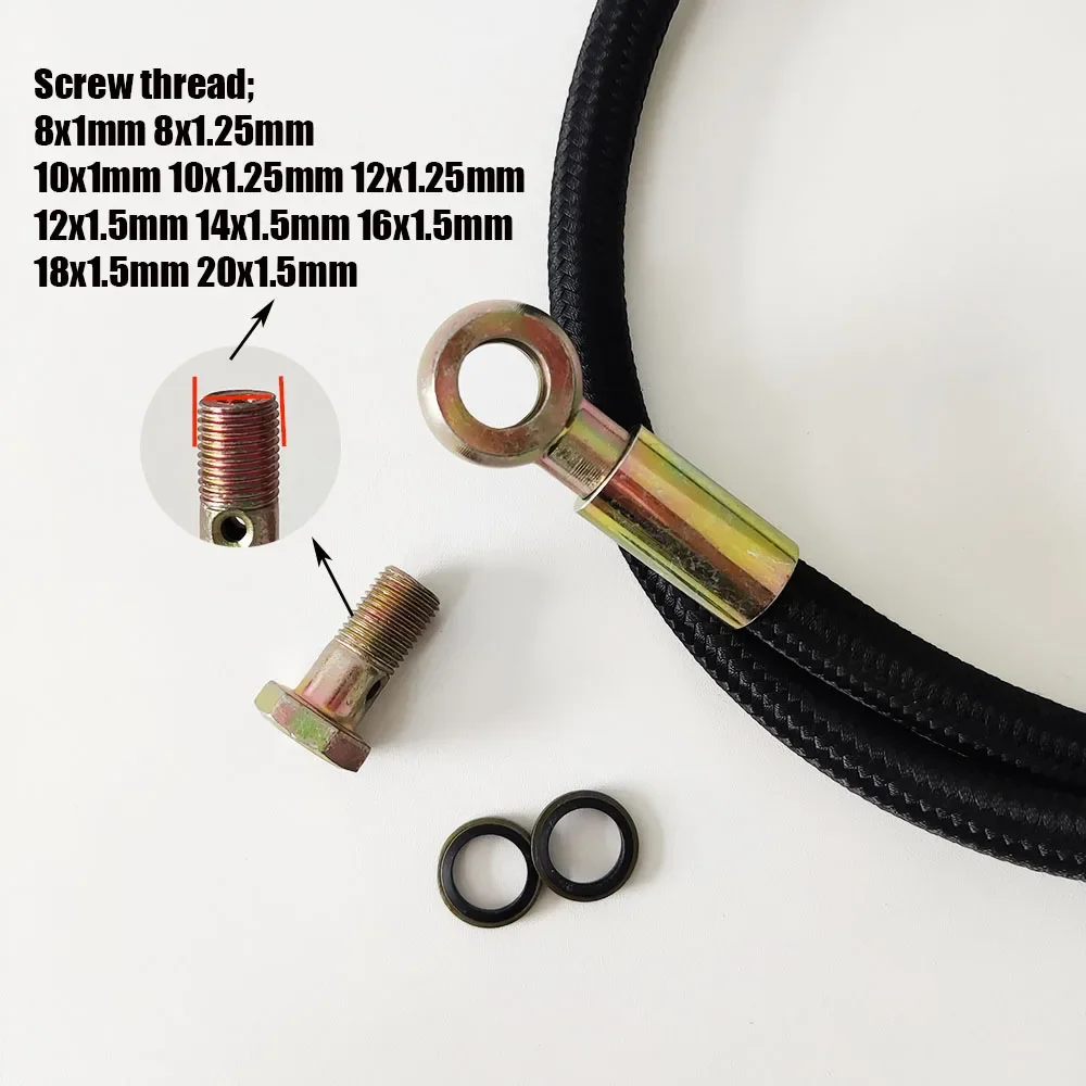 ID6/8MM PTFE توربينات النفط العرض ارتفاع درجة الحرارة مقاومة للتآكل الفولاذ المقاوم للصدأ المشتركة Banjo8-20MM مناسبة للشواحن التوربينية