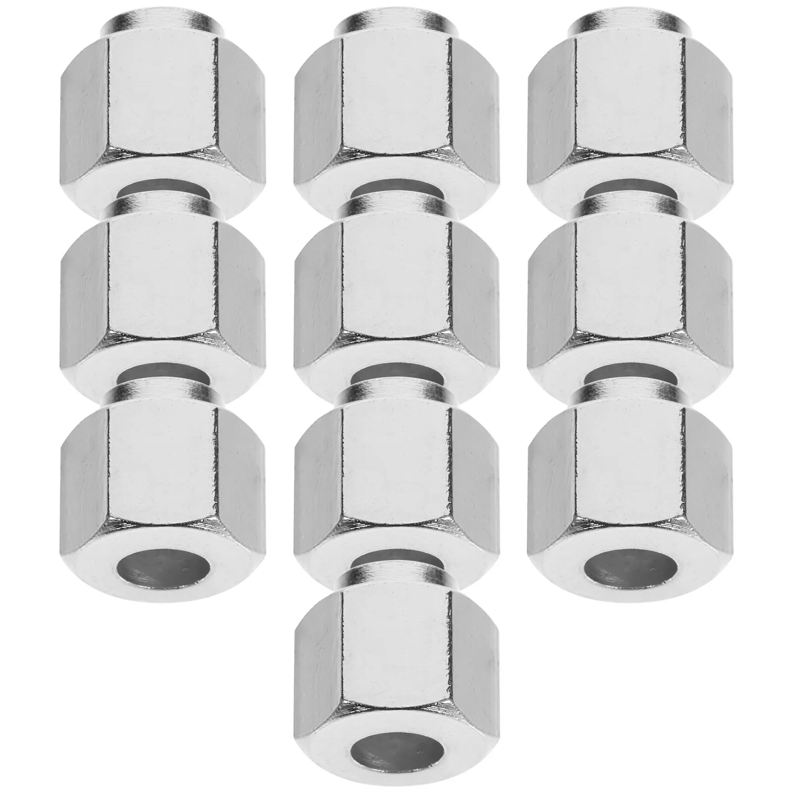 

10Pcs Hexagonal Eccentric 3D Printer Nut Carbon Steel Nickel Plated Rust Resistant Leveling Nut Set 3D Printing Parts