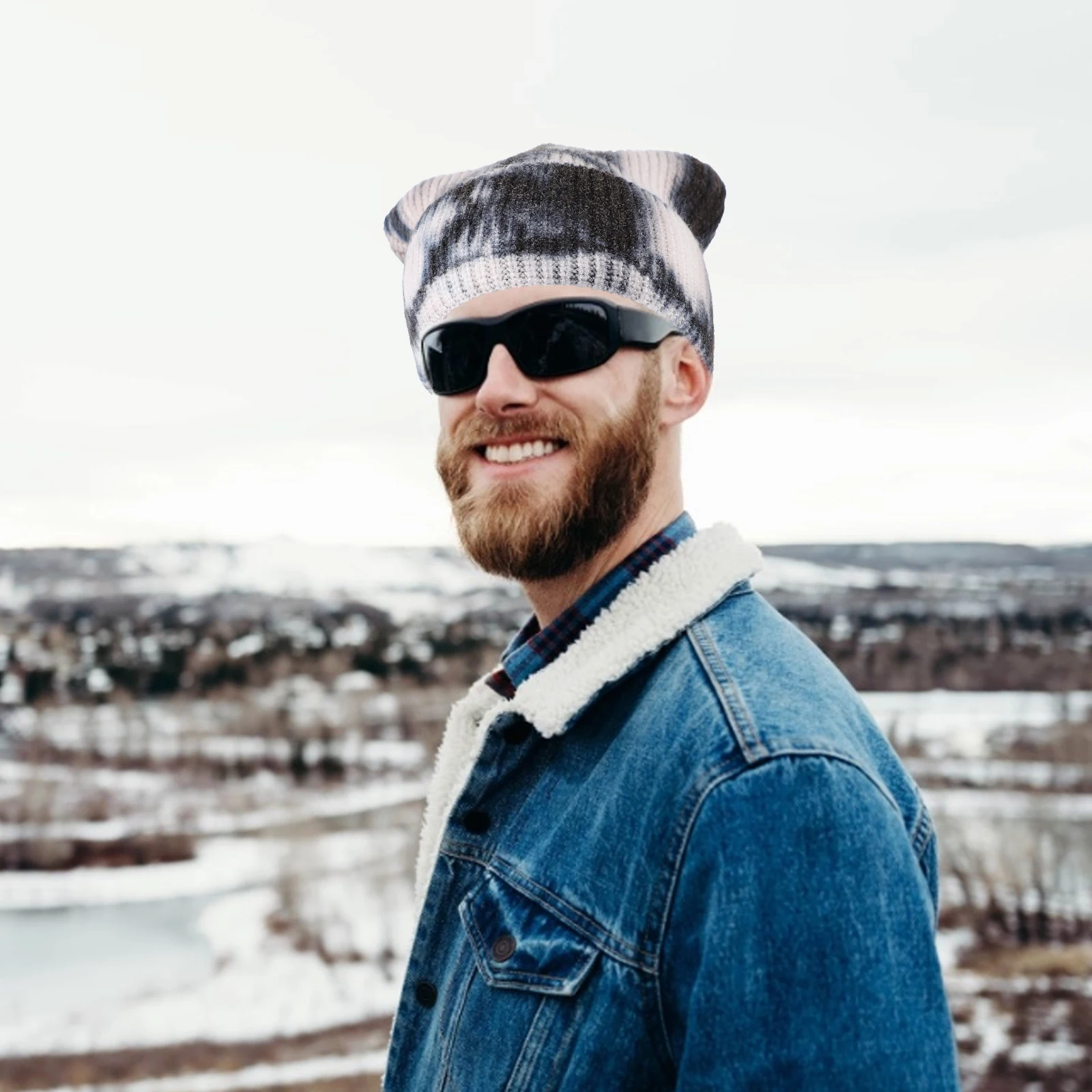 

Knit Caps for Men Warm Wool Hat Women Beanie Hats Autumn And Winter Fashion Decor Crotchet Miss