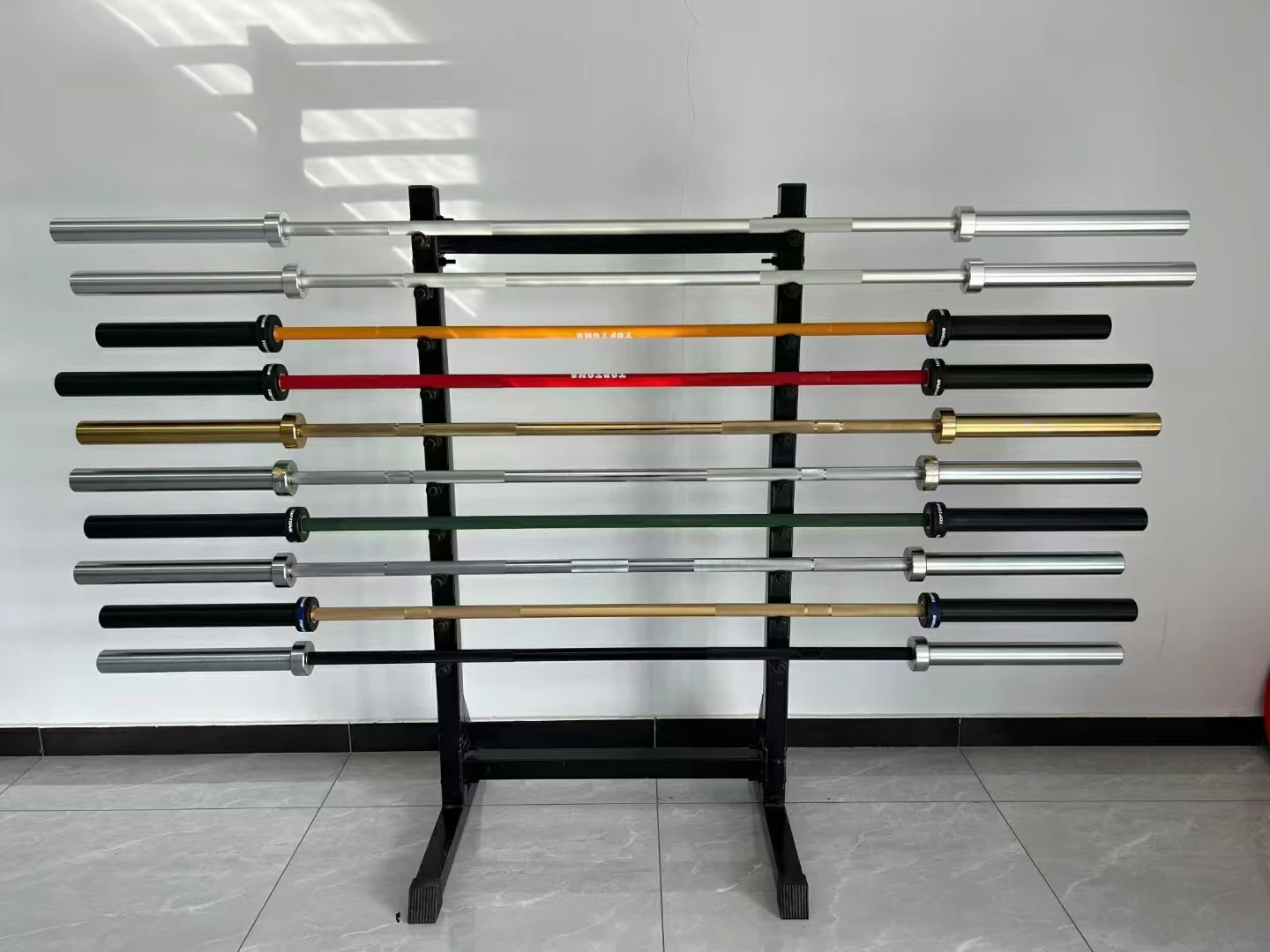 MAk DONALD BAR Customized Color Barbell Rod High Load Bearing Olympik Rod Commercial Weightlifting Squat 2.2/1.8/1.2m Rod