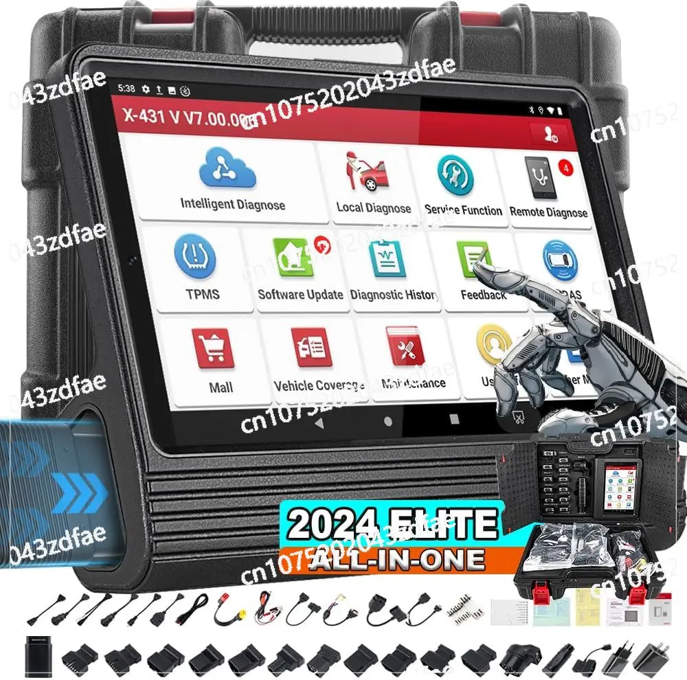 2024 LAUNCH X431 V Pro 4.0 Elite OEM Bluetooth Bidirectional Scan Tool with All Connectors,Same as X431 Pro3S+,Online