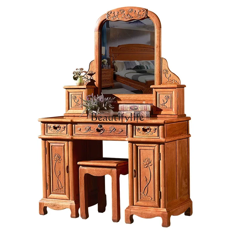 

ls 18Mahogany dresser bedroom simple modern rosewood dresser storage cabinet