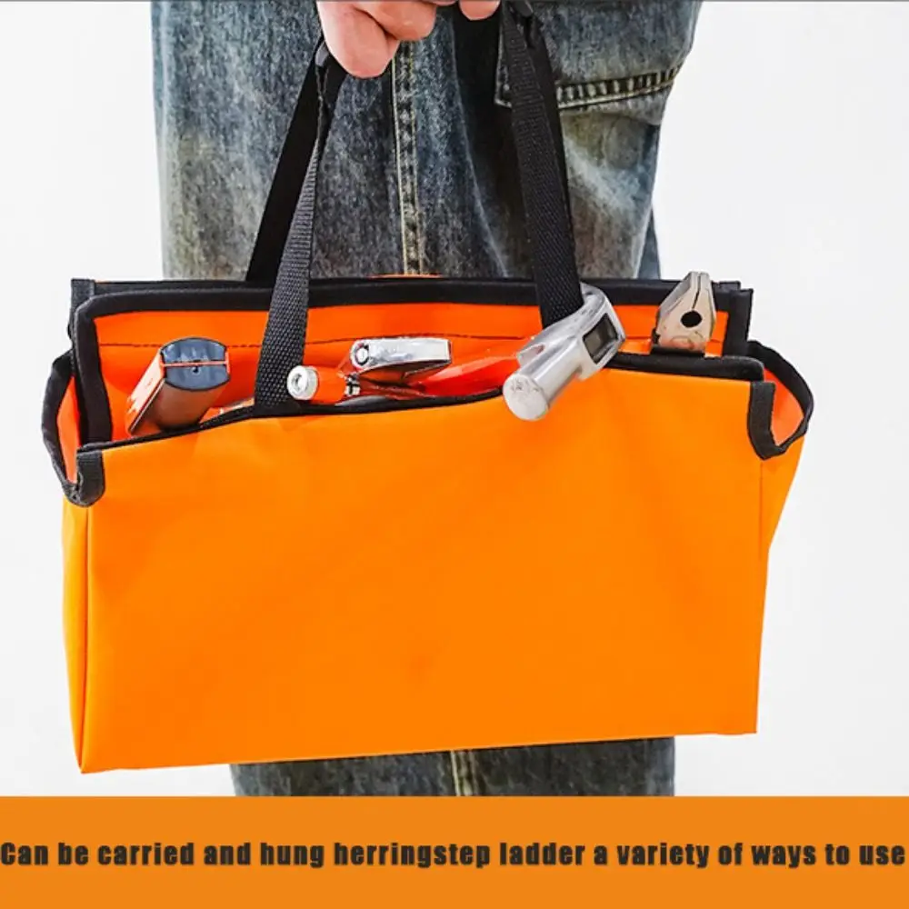 Large Capacity Telescoping Ladder Tool Bag Waterproof Wear-resistant Tool Storage Bag Oxford Cloth Handbag