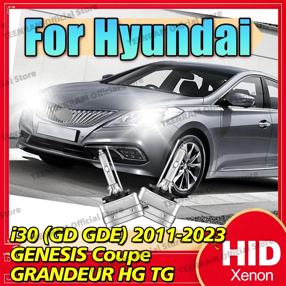 

2x HID Xenon Lamp Bulbs D1S D1 6000K 8000K 10000K Headlights 35W For Hyundai i30 (GD GDE) 2011-2023 GENESIS Coupe GRANDEUR HG TG