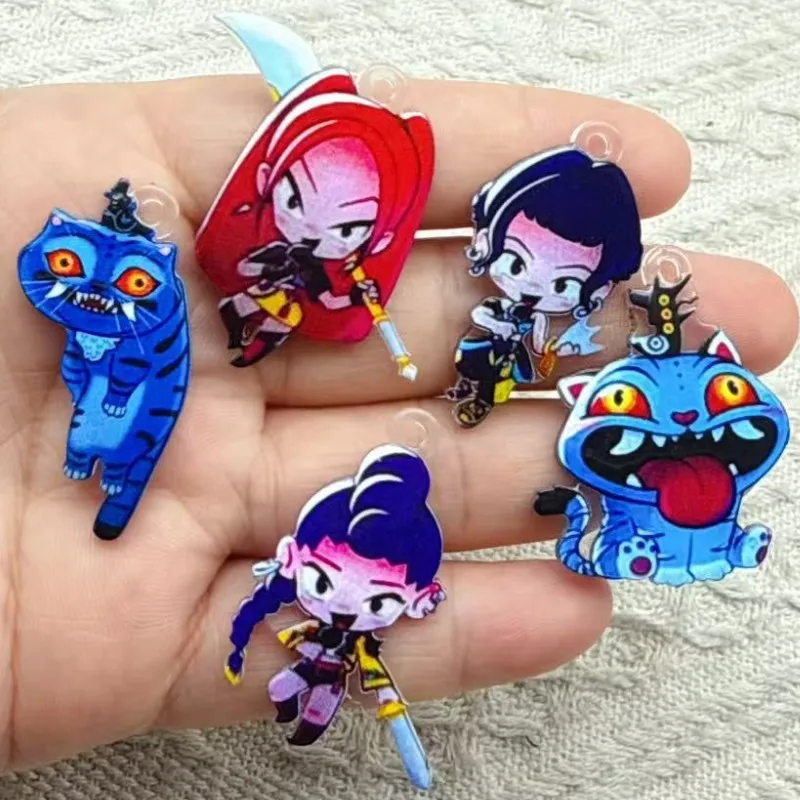 

10pcs Acrylic Cartoon Charm Jewelry Accessories Necklace Bracelet Earring Pendant Diy Making Craft Supplies