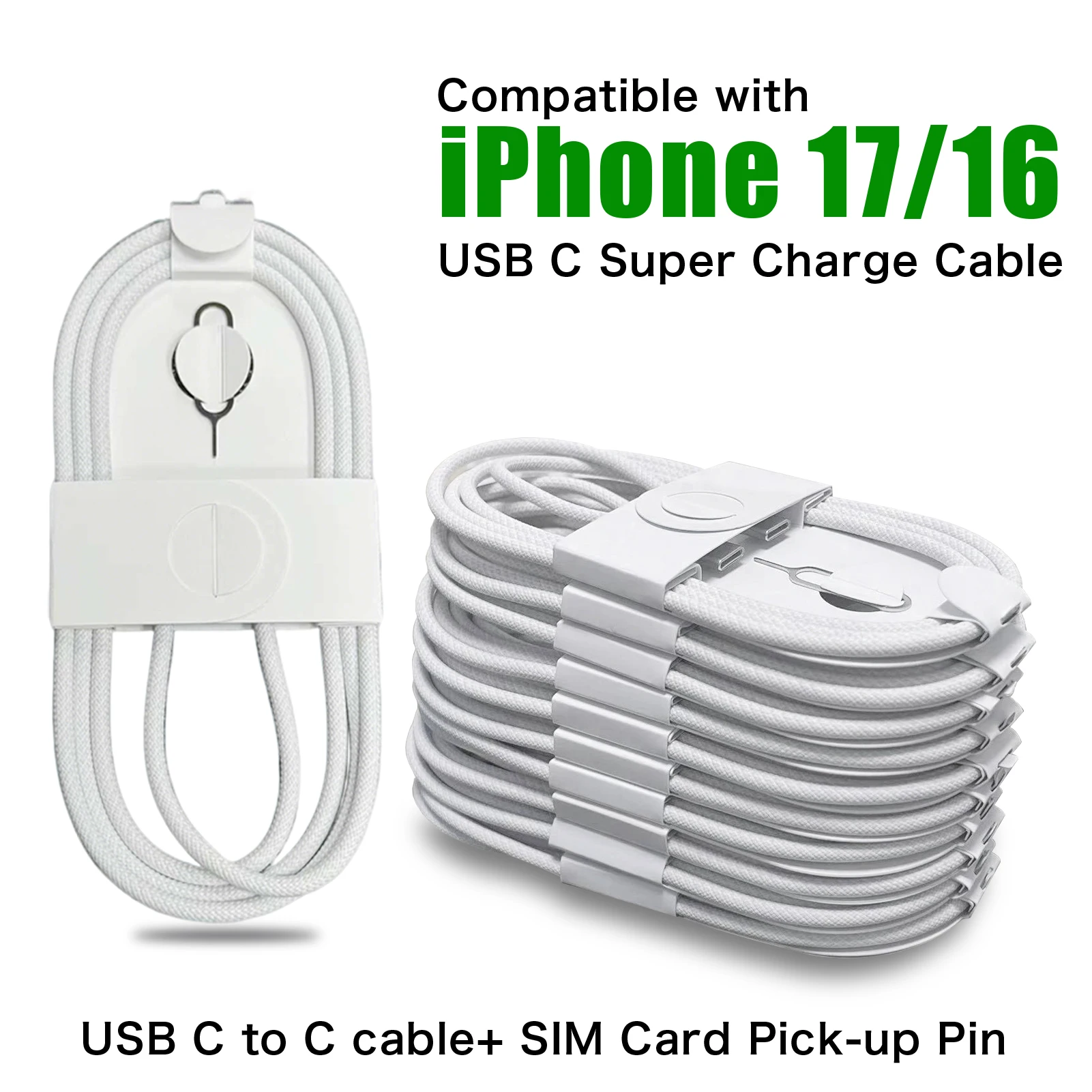 Original USB C Cable 60W For iPhone Air 17 16 15 Pro Max iPa