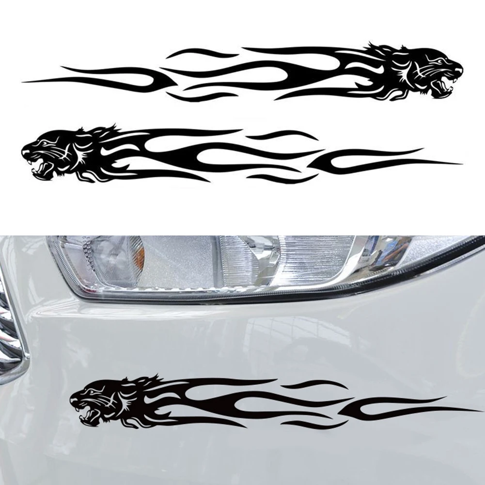 Brand New Durability High Quality Practical To Use Sticker 2Pcs 35*5CM PET Reflective Replacement Car Accessories