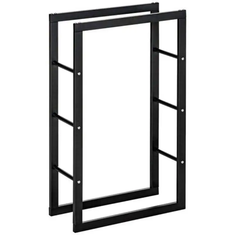 Factory Winter Outdoor Metal Firewood Rack Indoor Removable Fireplace Wood Log Rack