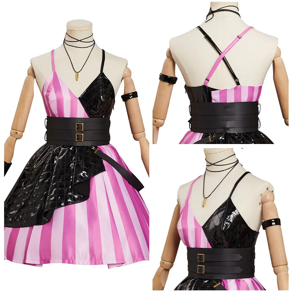 

Костюм LoL костюм Джинкс, готическое платье лолиты, наряды, карнавальный костюм на Хэллоуин