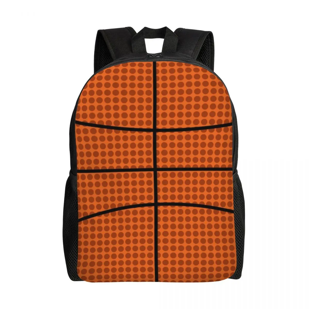 Mochila Padrão de Basquete para Homens e Mulheres, Mochila de Escola Impermeável, Mochila de Viagem, Mochila de Viagem