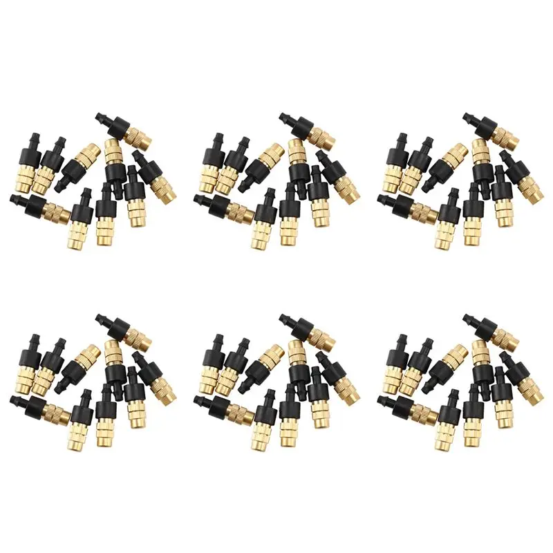 A27F-60 Pcs Adjustable Misting Nozzle For Gardening Sprinkle Brass Watering Sprinkler Sprayer For Irrigation System