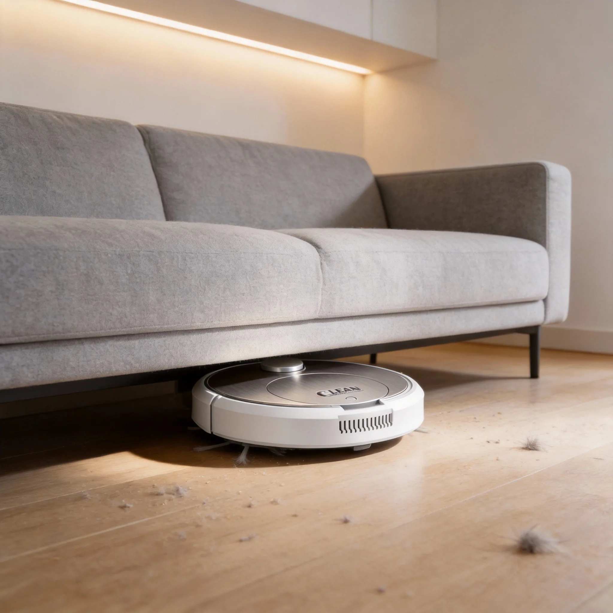 For Home For Office Floors 3-in-1 Sweeper Mop Smart Robot Vacuum For Under-sofa Cleaning White Random Navigation