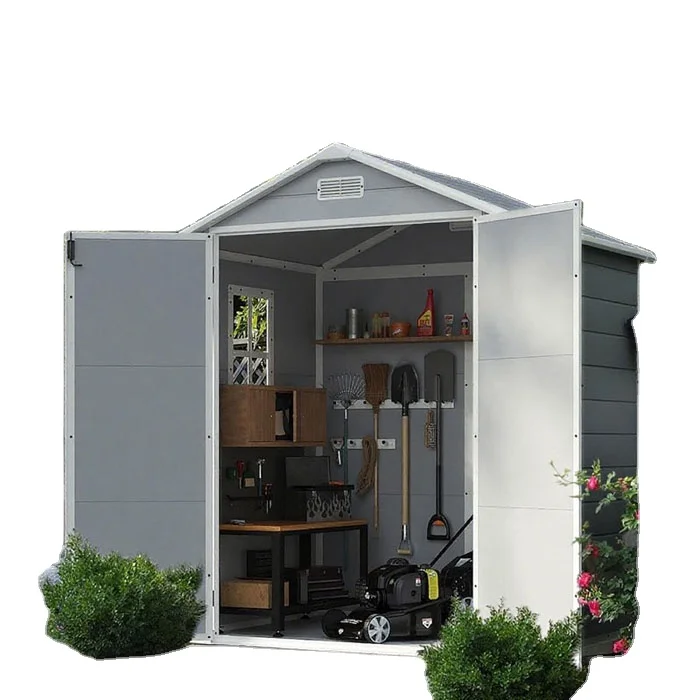 Most Popular New Type Industrial Plastic Garden Storage Tool Shed For Backyard Use