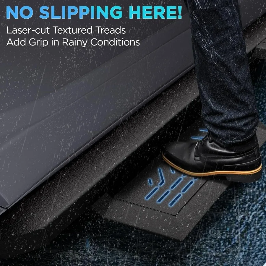 قضبان Nerf ذات خطوة جانبية من الفولاذ الكربوني شديدة التحمل لعام 20152025 تشيفي كولورادو جي إم سي كانيون كابينة طاقم سهلة التركيب ودور