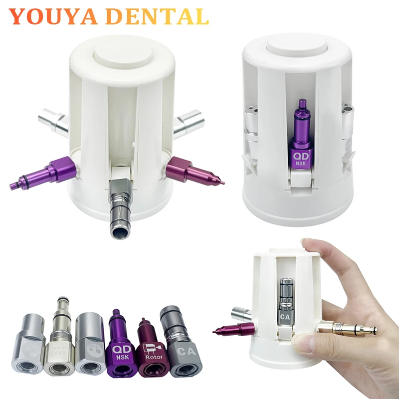 

Dental Handheld Cleaning Oil Lubricator Portable Handheld Care Spray Lubricant Maintenance Type 5 Connector Dental Tools