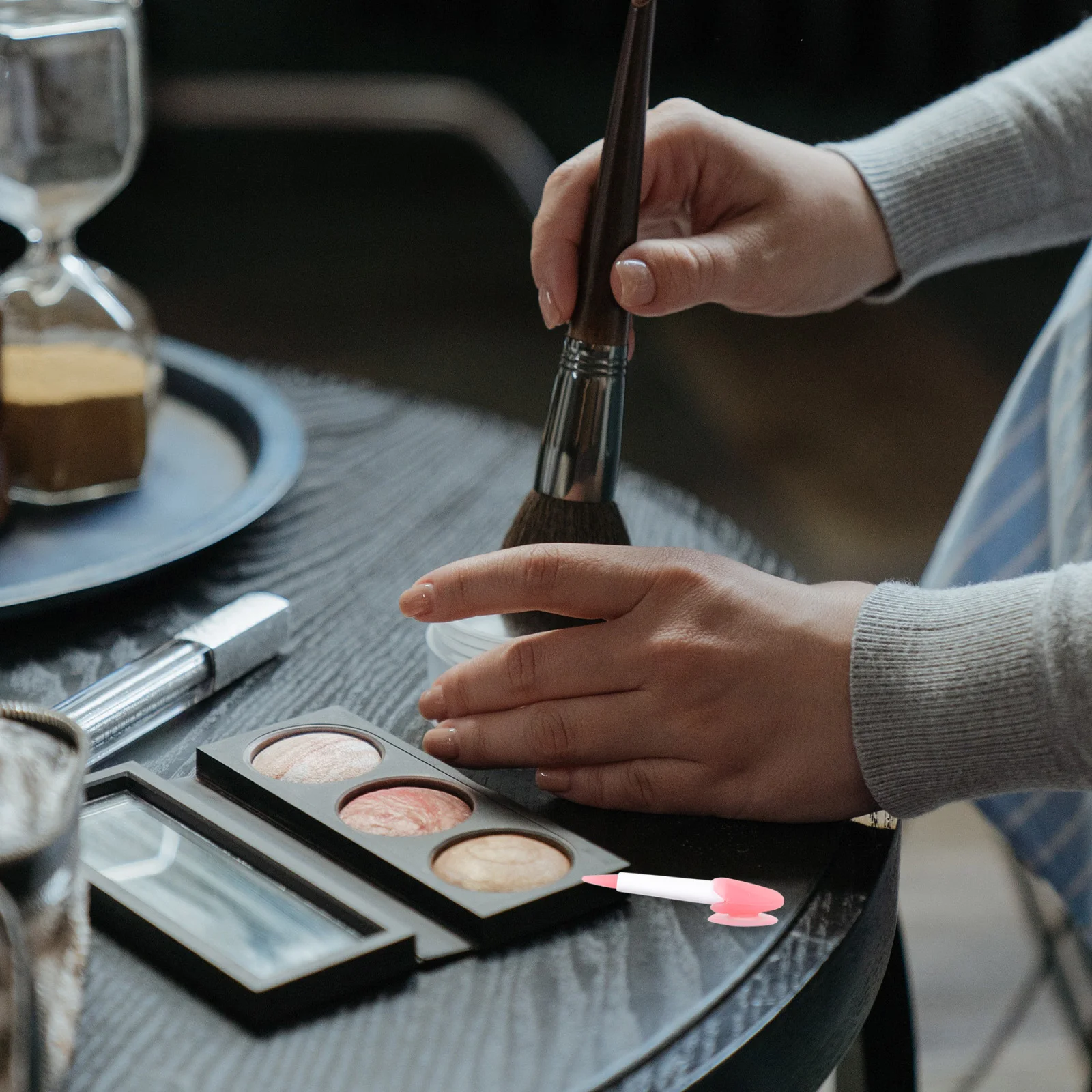 Protector de silicona para pinceles de labios, soporte de viaje, tapa de bálsamo labial