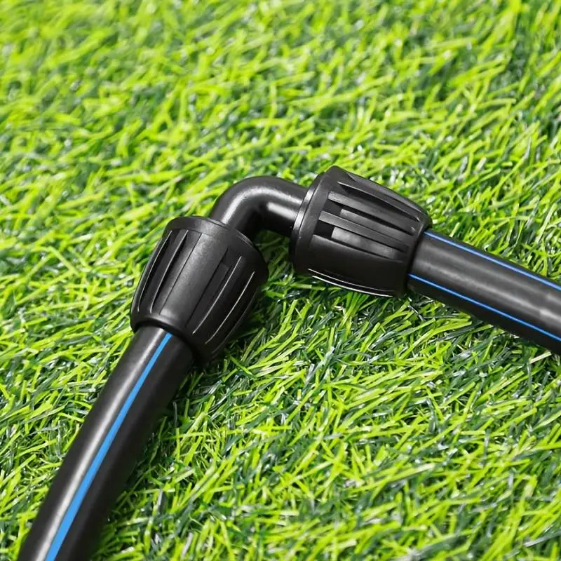 1/2-inch Drip Irrigation Fitting Elbow Connector, Anti-drip Lock Nut Barbed Elbow Connector, Reusable Irrigation Parts