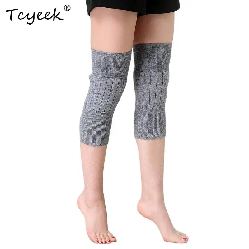 Tcyeek ウール秋冬男性女性の膝保護薄型ニット四季防寒空調部屋 P3N325QC