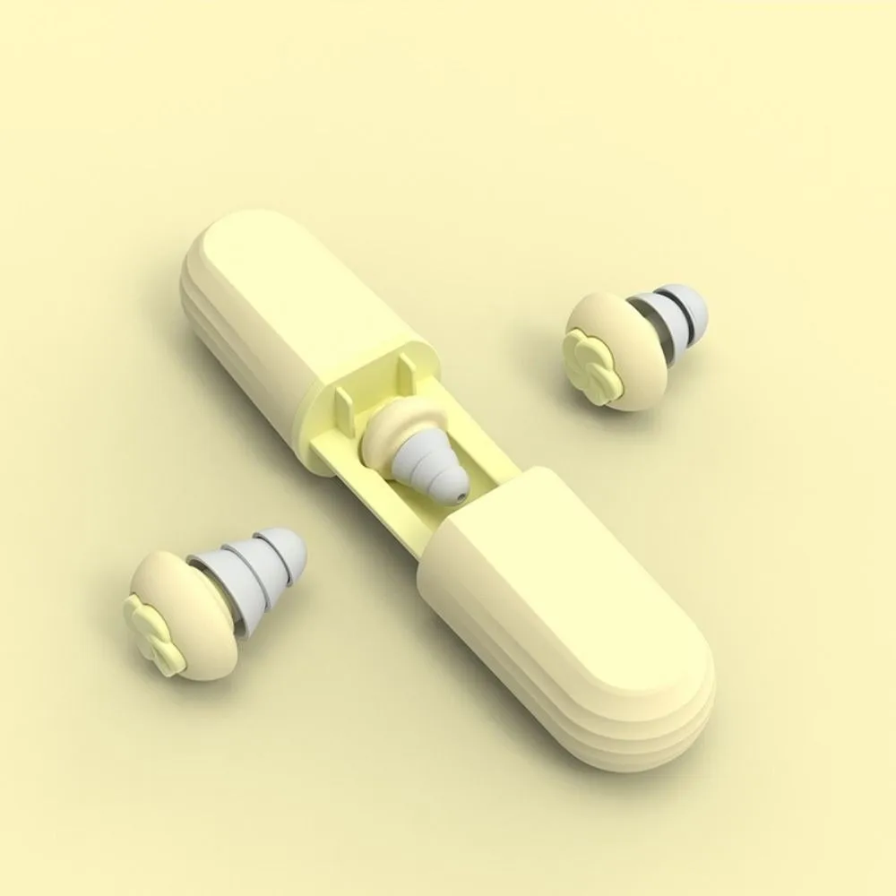 قابلة لإعادة الاستخدام إلغاء الضوضاء سدادات عازلة للصوت لينة سيليكون عزل الصوت سدادات كتم رغوة الذاكرة سماع سدادات الأذن الآمنة