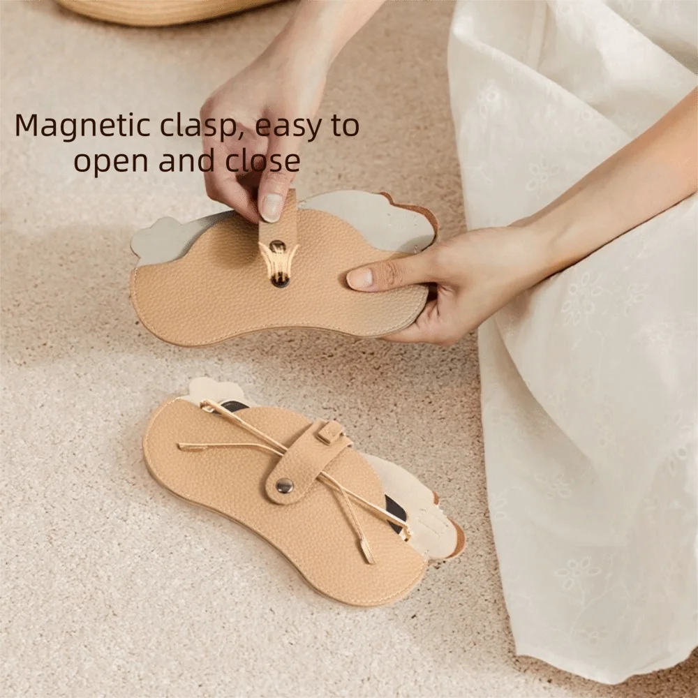 

Portable Pu Leather Glasses Bag Dog Eyewear Protector Case Hanging Glasses Storage Bag With Lanyard Cat Sunglasses Pouch Female