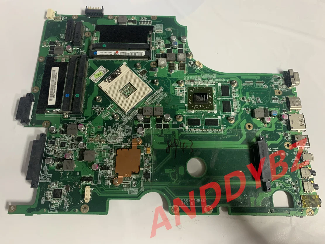 Used DA0ZYAMB8D0 MBPUJ06002 MB.PUJ06.002 For Acer Aspire 8943 8943g Laptop Motherboard HD 5650  TESED OK