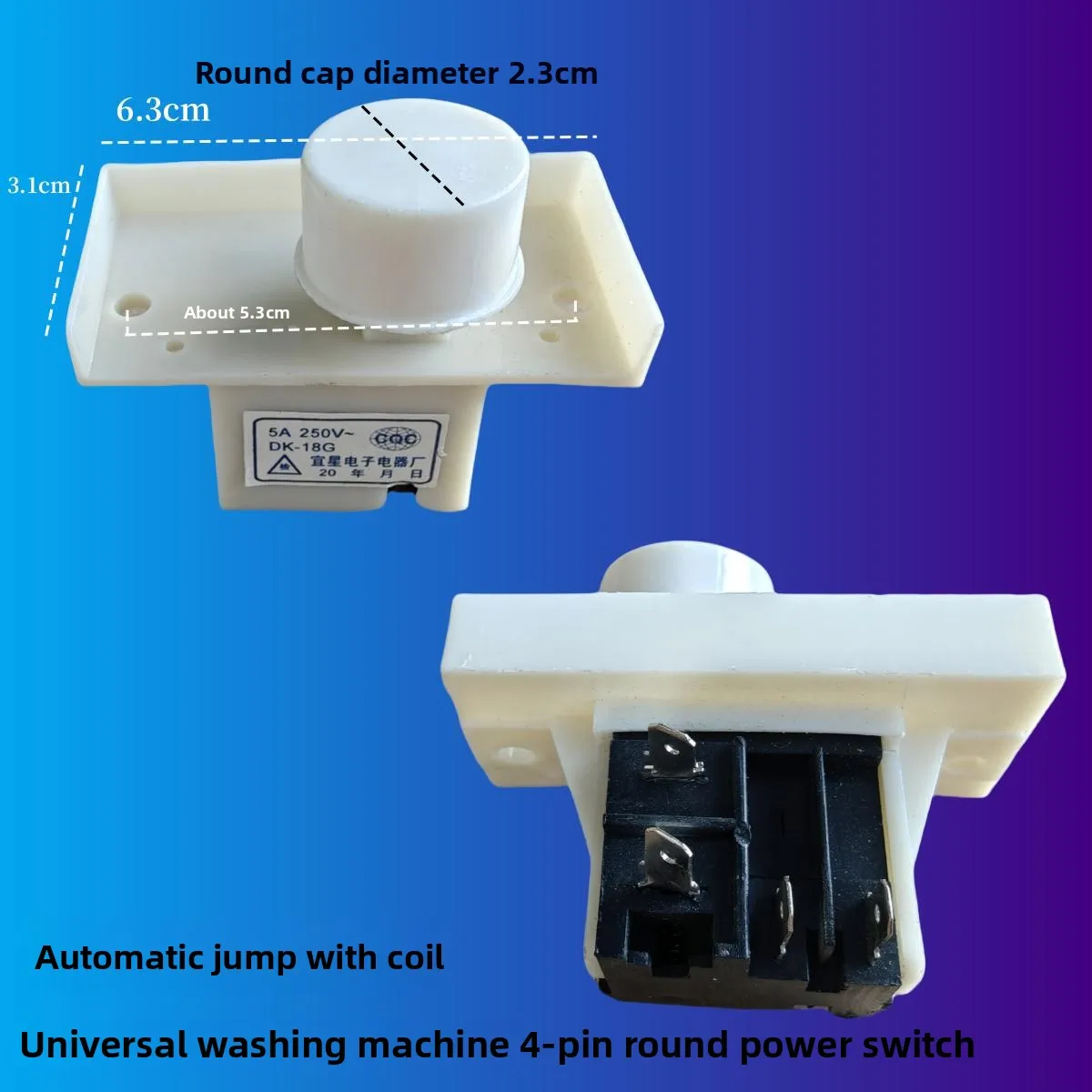 1PC For Haier Little Prodigy XQB40-63K automatic washing machine power switch DK-18G automatic power-off switch