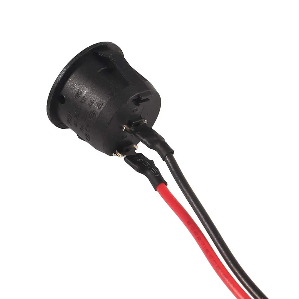 10pcs Round Rocker Switch ON Off SPST 15cm Mini 12 Volt Toggle Switch 12V for Car Automotive RV 2 Pin Switch 120V Wired KCD1