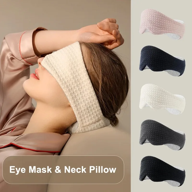 Antifaz Para Dormir Blocking Light Sleep Mask Neck Pillow Sleeping Eye Mask Eyeshade Cover Shade Eye Patch Portable Blindfold