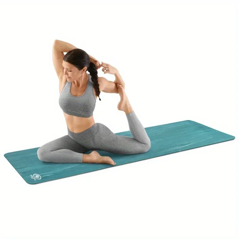 滑り止め加工、4mm厚ゴム製ヨガマット、高強度トレーニングに最適