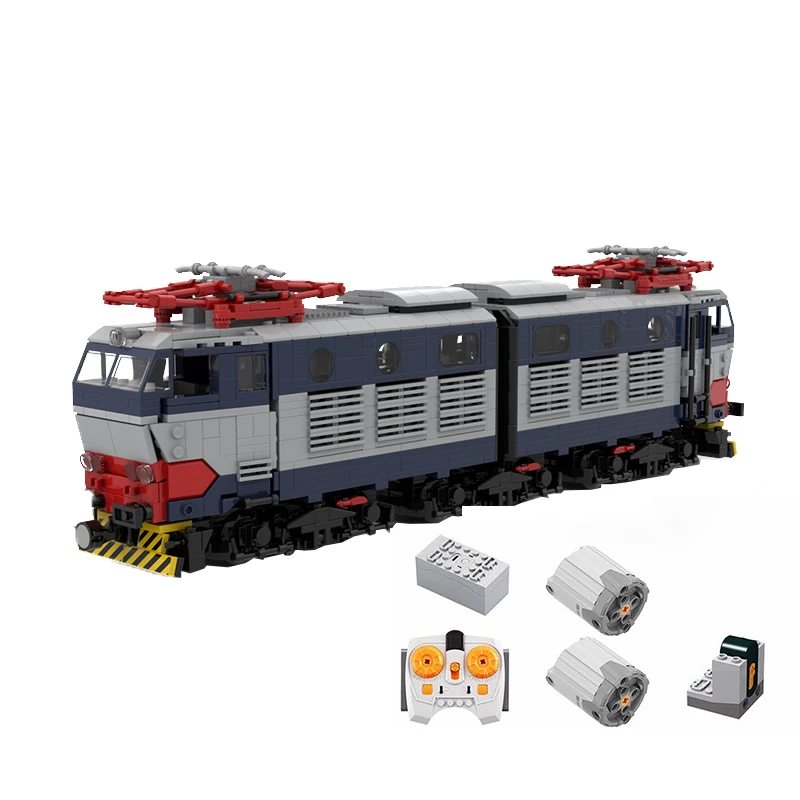 MOC-85658 Technology Electric Remote Control Train FS E656 Passenger Vehicle Building Block Assembly Model Bricks Toy Kids Gifts