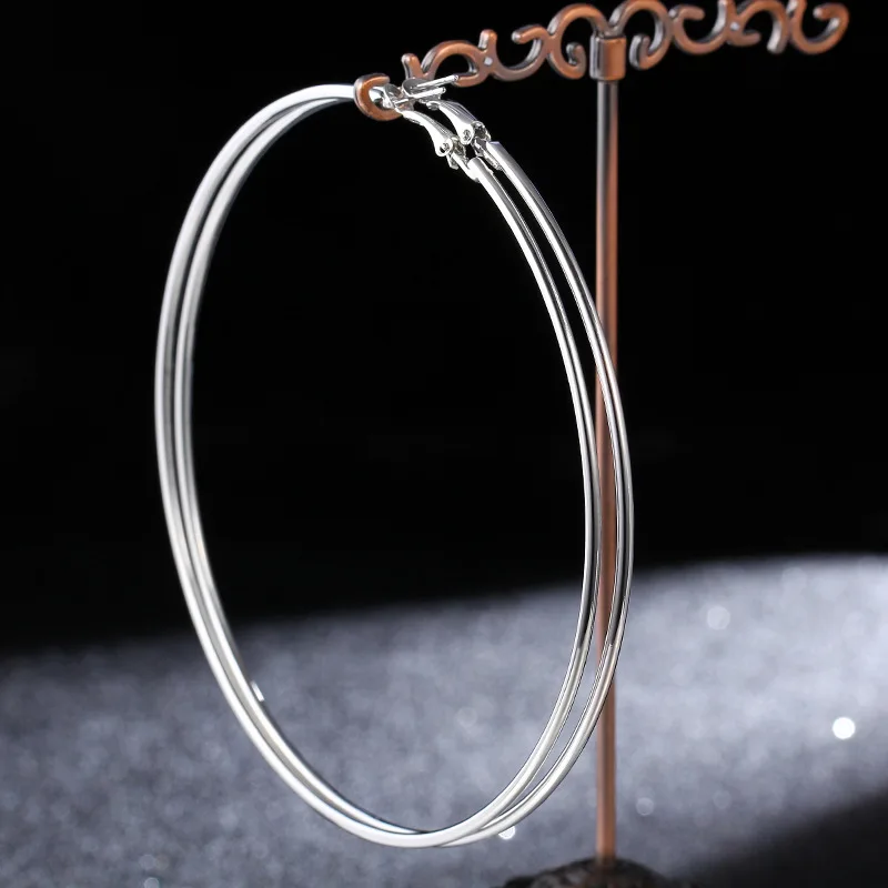 BLIJERY Women 3-10cm Small Big Circle Hoop Earrings Nightclub Large Statement Earring Basketball Brincos Fashion Jewelry Gift