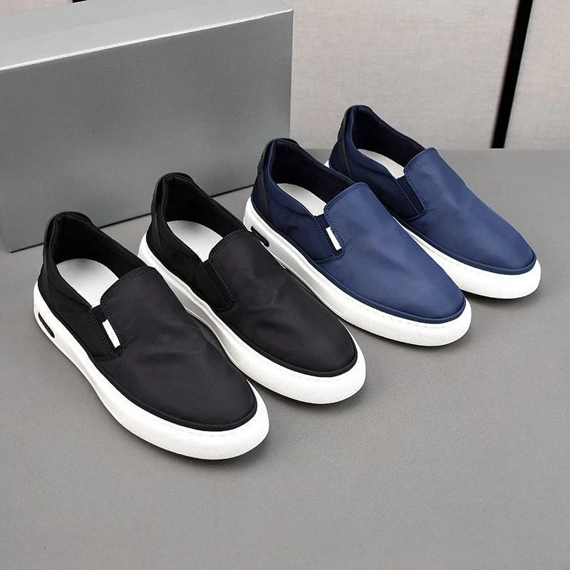 

2025 Men's Nylon Slip On Lazy Shoes Lightweight Breathable Wear-Resistant Non-Slip Comfortable Casual Daily Shoes