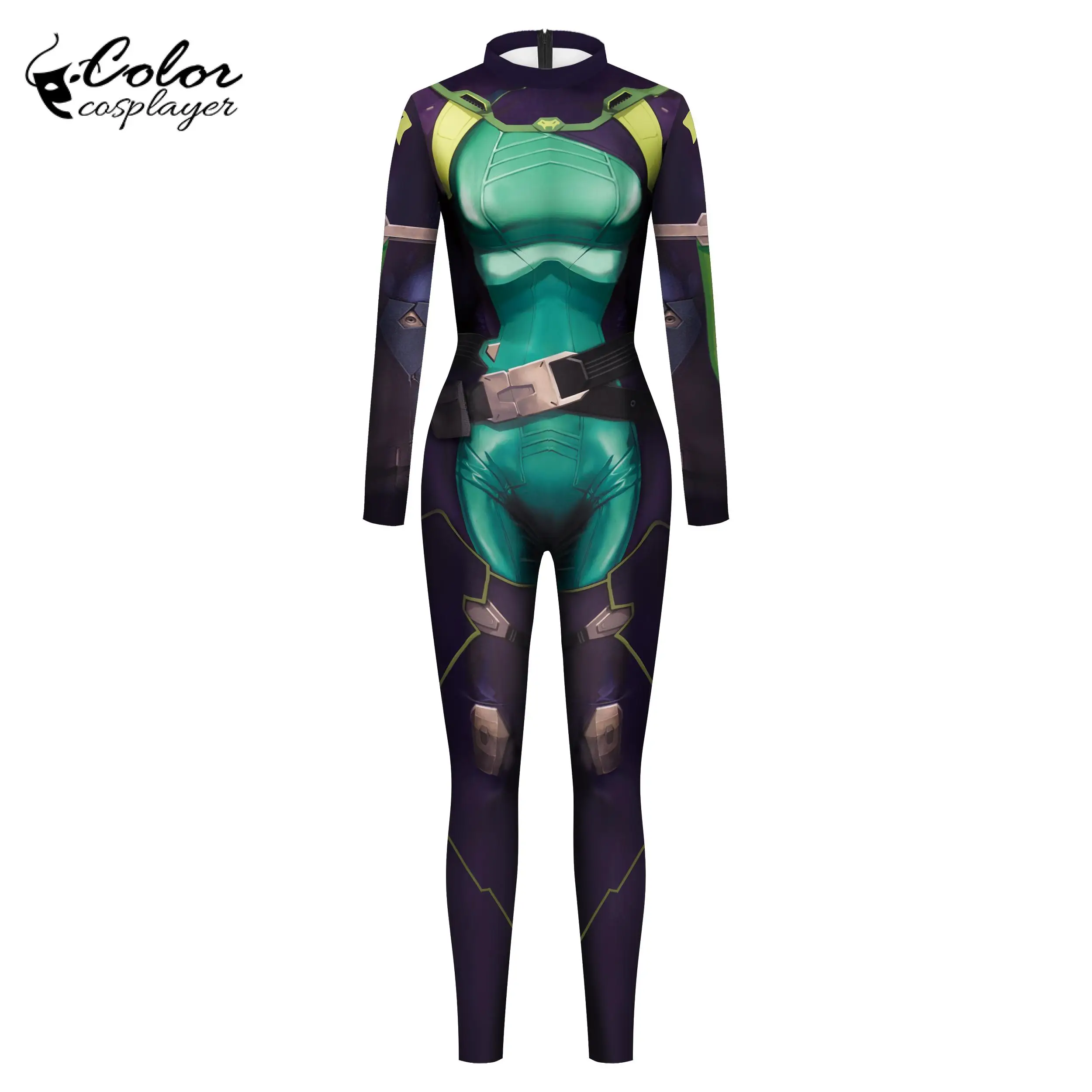 Mono de Cosplay de Color para mujer, traje de Anime, Catsuit para adultos, Zentai, disfraz de Halloween, ropa de actuación