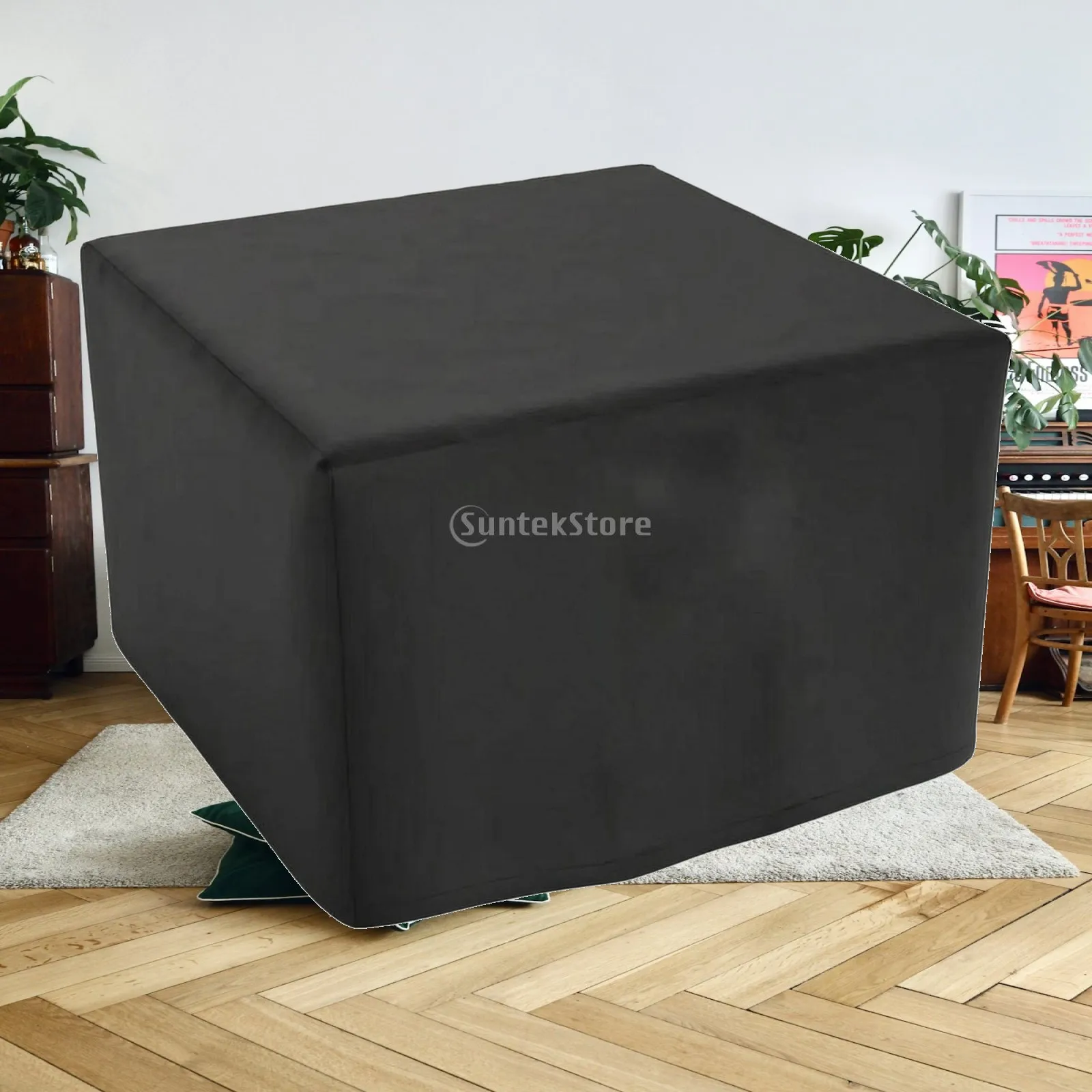 Outdoor Bbq Cover Square Fire Pit Shield Resistant Exterior Grill Cover for Terrace Garden Outdoor Cooking